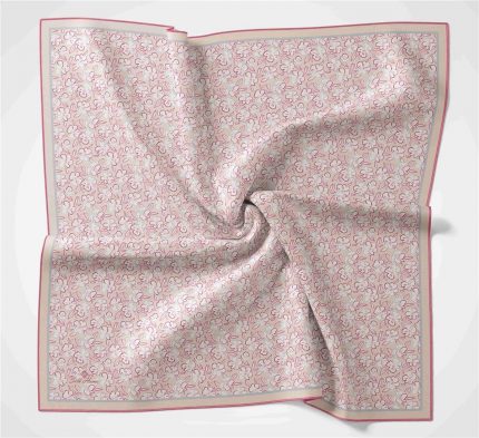 Silk Home Soft Eşarp 37032 Krem Çiçek Desen