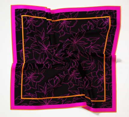 Silk Home Soft Eşarp 40616 Siyah Karışık Desen