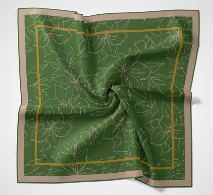 Silk Home Soft Eşarp 40619 Yeşil Karışık Desen