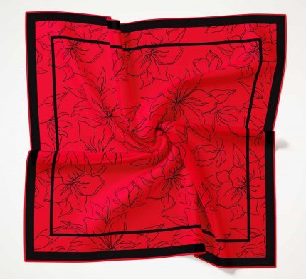 Silk Home Soft Eşarp 40625 Kırmızı Karışık Desen