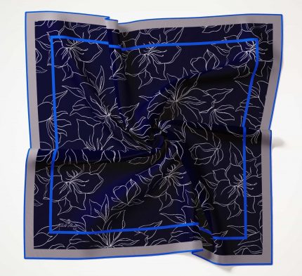 Silk Home Soft Eşarp 40627 Lacivert Karışık Desen