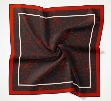 Silk Home Soft Eşarp 40632 Siyah Karışık Desen