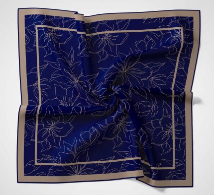 Silk Home Soft Eşarp 40634 Lacivert Karışık Desen
