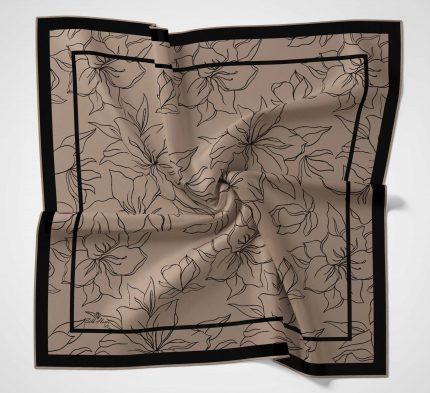 Silk Home Soft Eşarp 40637 Siyah Karışık Desen