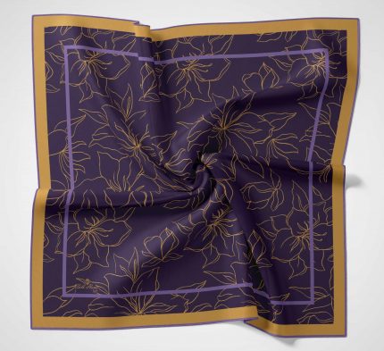 Silk Home Soft Eşarp 40638 Mor  Karışık Desen