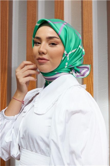 Silk Home Su Yeşili Sura İpek Eşarp 11394-23