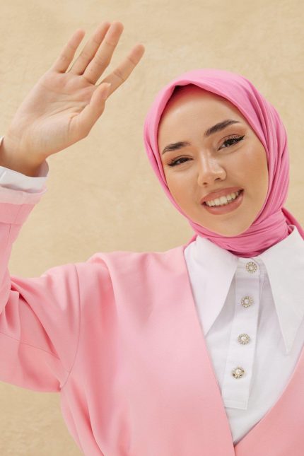 Silk Home Tensel Aerobin Eşarp 36793 Şeker Pembe Düz Renk