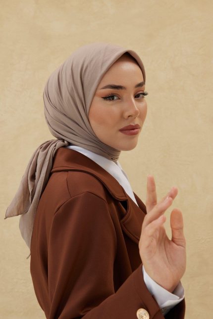 Silk Home Tensel Aerobin Eşarp 36805 Açık Vizon Düz Renk