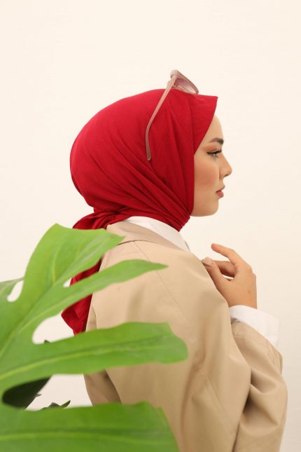 Silk Home Tensel Aerobin Eşarp 36807 Bordo Düz Renk