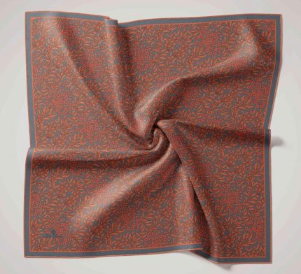 Silk Home Tivil İpek Eşarp 11464-32 Antrasit Karışık Desen