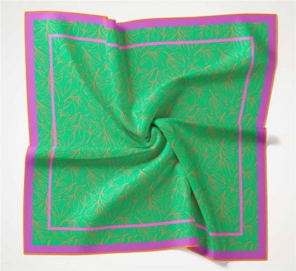 Silk Home Yeşil-Mor Soft Eşarp 73040-51