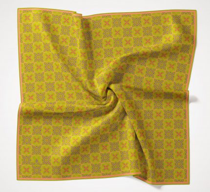 Silk Home Yeşil Pembe Karma Desen Soft Eşarp 34882