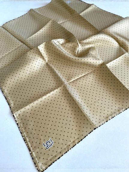 Levidor Tivil Saf İpek Eşarp 49358 Bal Köpüğü Karışık Desen