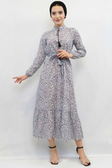 Modelisse - Çiçekli Elbise Renkli