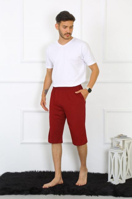 Modelisse - Erkek Cepli Pamuk Lakost Kapri Bordo 27554