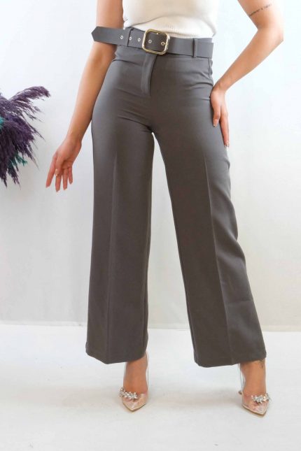 Modelisse - Kemerli Pantolon Füme