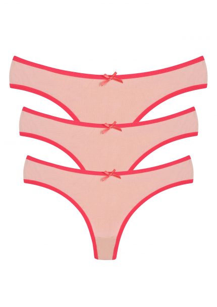 Modelisse - Pamuklu 3lü Tanga Külot Pudra 40251