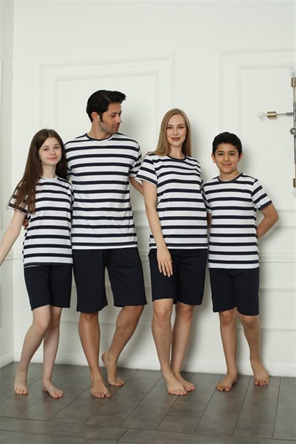 Modelisse - Aile Penye Şortlu Pijama Takım (anne - kız ) 50116 Ayrı Ayrı Satılır . Fiyatları Farklıdır