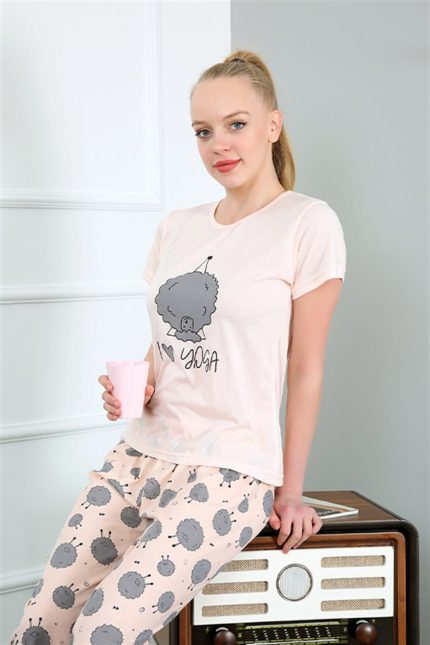 Modelisse - Kadın Kısa Kol Pijama Takım 20410