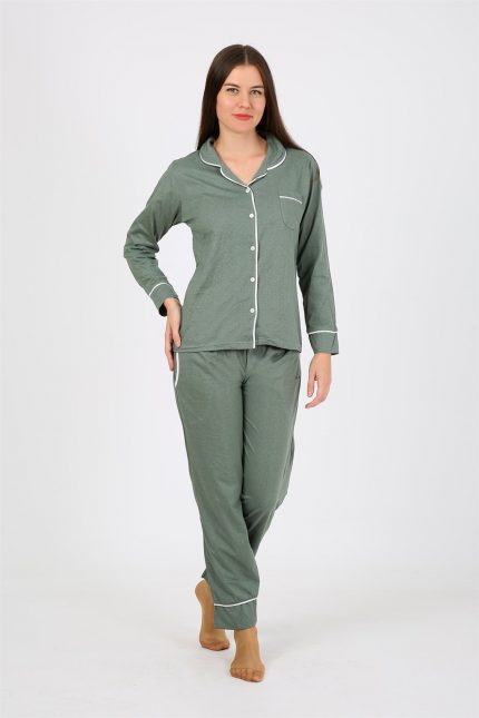 Modelisse - Kadın Penye Uzun Kol Pijama Takım 2775