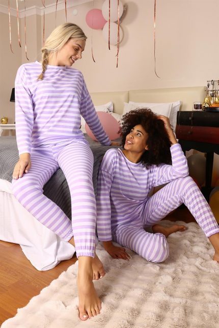 Modelisse - Kadın Uzun Kol Penye Pijama Takım 4175