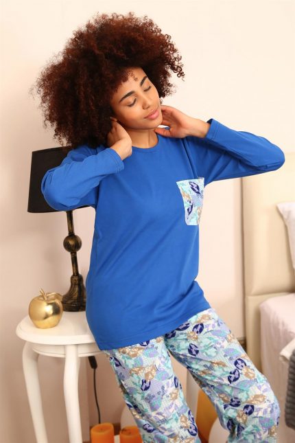 Modelisse - Kadın Uzun Kol Penye Pijama Takım 4194