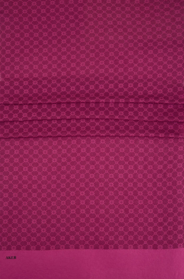 Aker Elegance Monogram Koyu Pembe Şal 1090100-994