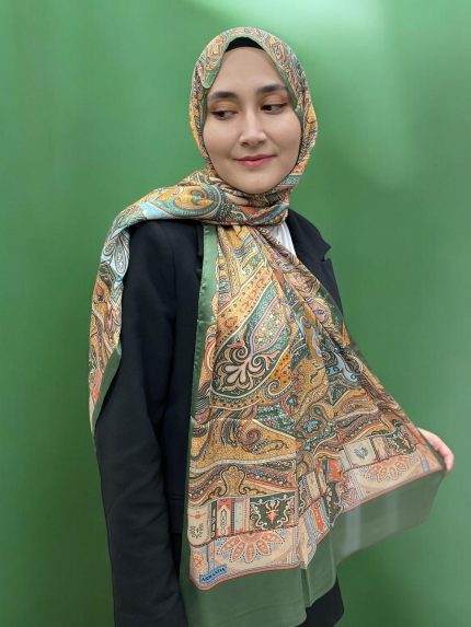 ARMANDA ETHNIC VUAL ŞAL - YEŞİL - 4456-16