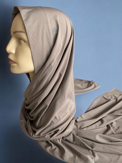 Armine Düz Sport Şal ORT501 - Vizon 41258