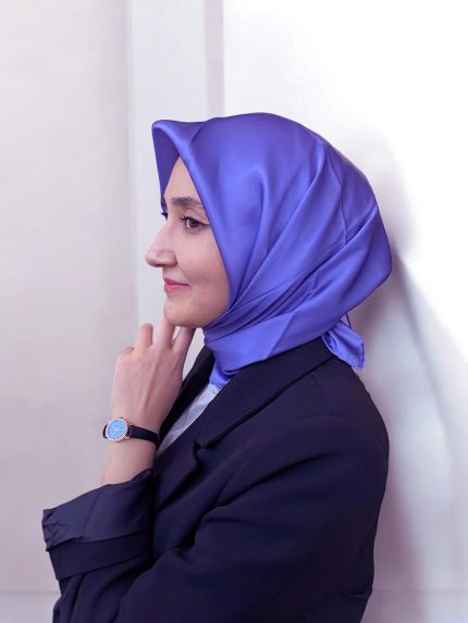 Armine Lila Renk Sura İpek Eşarp 10D02-806