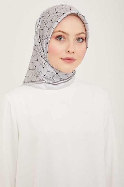 Armine Nostalji Sura İpek 9166-02 Gri Karışık Desen