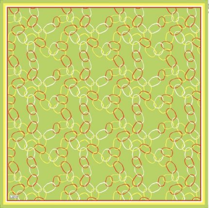 Armine Soft Fıstık Yeşili Desenli Eşarp 6090-11