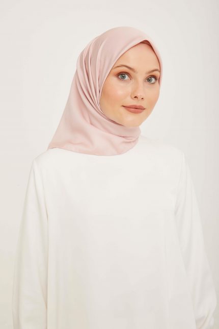 Armine Sport Pudra Düz Renk Fon Eşarp 337