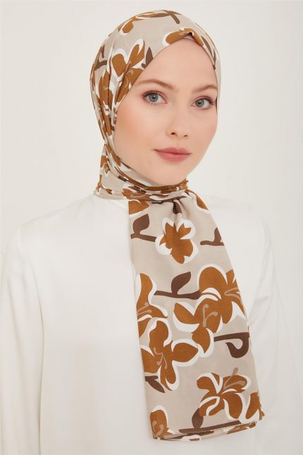 Armine Trend Defne Şal 6348-21 Vizon Krem