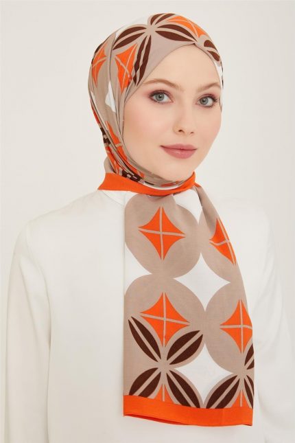 Armine Trend Defne Şal 6347-2-27 Turuncu