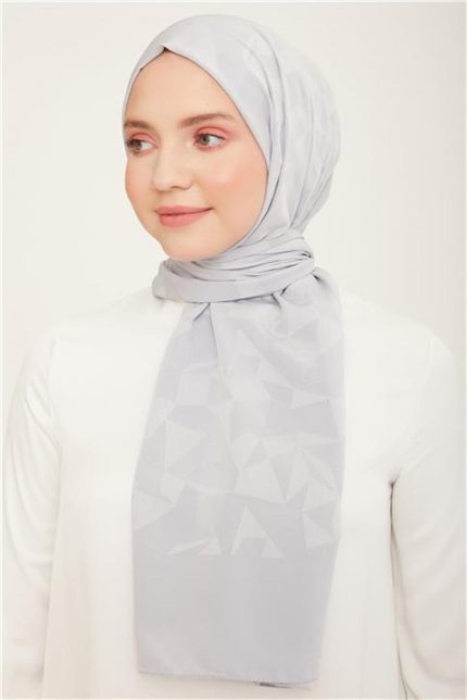 Armine Trend J.Capri Gümüş Desenli Şal 7-355