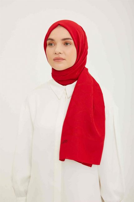 Armine Trend Kırmızı Hazan Şal 1-21097
