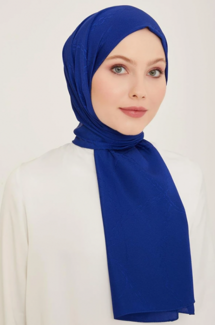 Armine Trend Mira Şal 4-242741 Saks Mavi