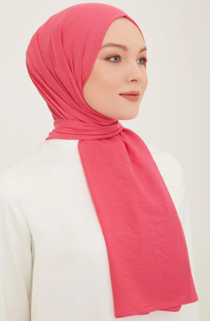 Armine Trend Naturel Soft Şal 23 Pembe Düz Renk