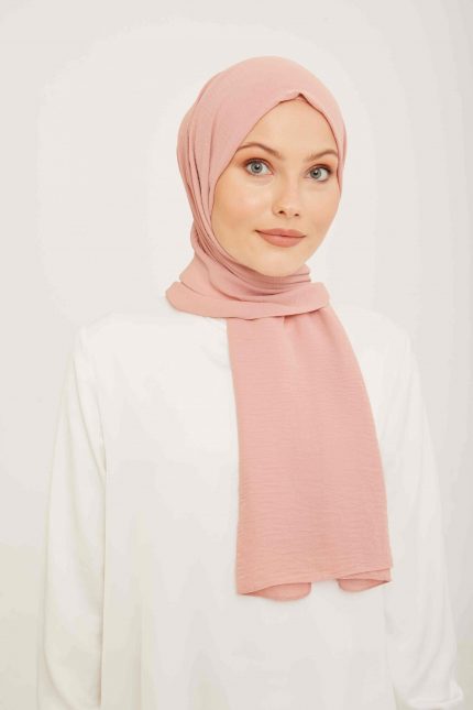 Armine Trend Pudra Tek Renk Cazz Şal 18