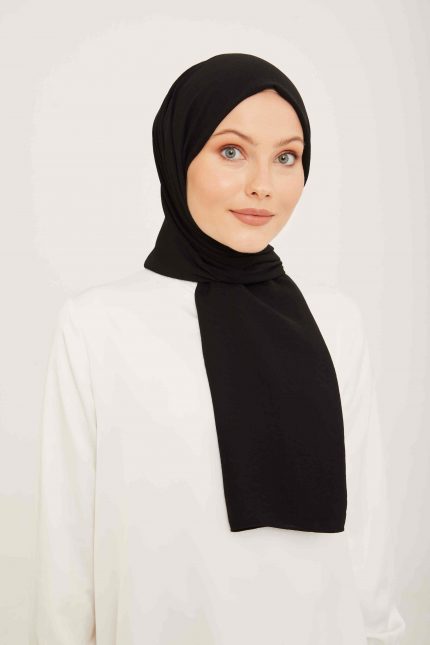 Armine Trend Siyah Tek Renk Cazz Şal 42