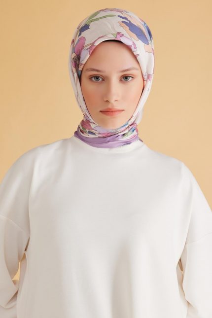 Belli Fresh Pure Eşarp 2-07 Krem Karışık Desen 49987