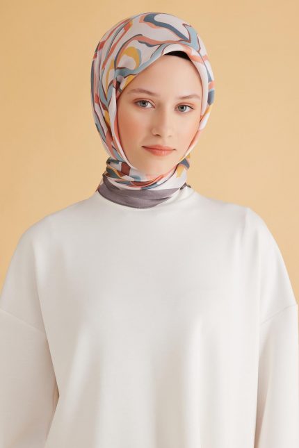 Belli Fresh Pure Eşarp 4-15 Krem Karışık Desen 49969