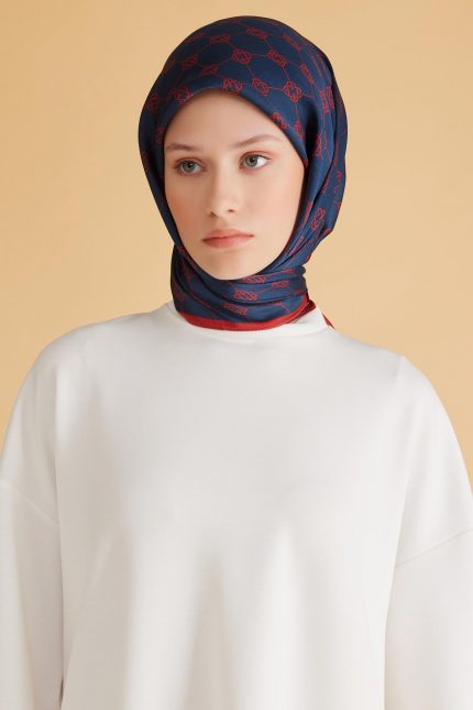 Belli Fresh Pure Eşarp 6-13 Lacivert Karışık Desen 49990