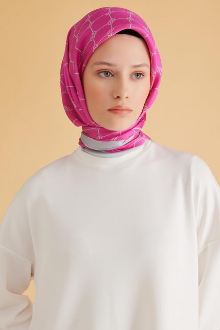 Belli Fresh Pure Eşarp 7-28 Pembe Karışık Desen 49996