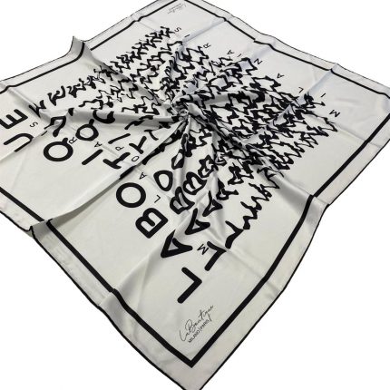 Defolu Polyester La Boutique Kırık Beyaz Desenli Eşarp 23400-02