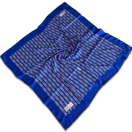 Defolu Polyester La Boutique Lacivert Zincir Desen Eşarp 1866-08  34579