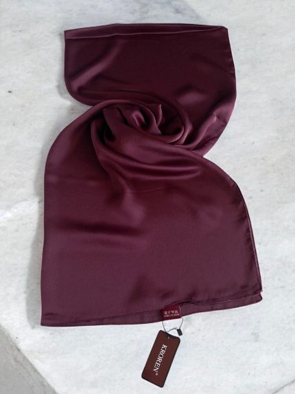 Kroren Jan Jan Vişne Çürüğü Düz Renk Şal 7301-1032