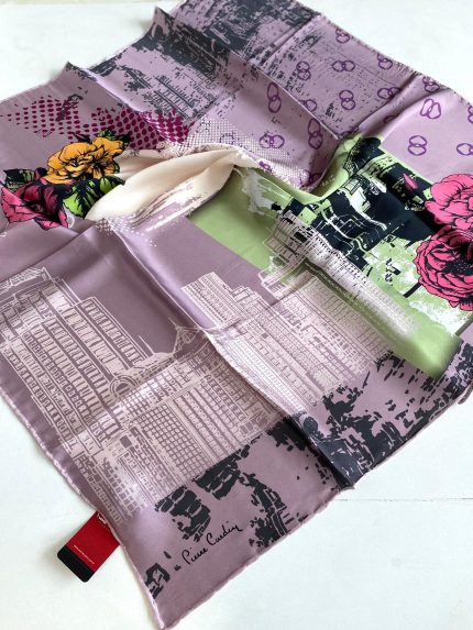 Pierre Cardin Sura İpek Eşarp 42865 Gül Kurusu Karışık Desen