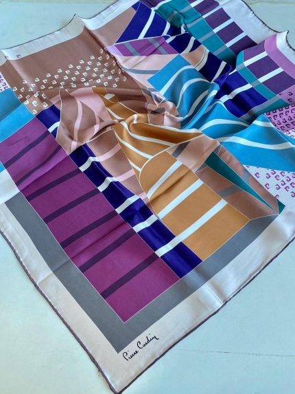 Pierre Cardin Sura İpek Eşarp 43398 Pudra  Pembe Karışık Desen